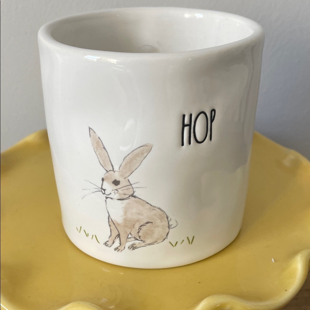 White Bunny Design Candle